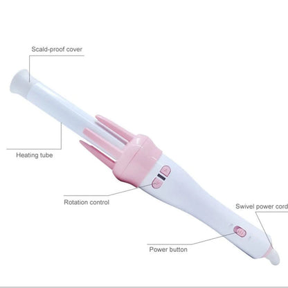 2-in-1 Rotating Hair Styling Brush – Curl, Smooth & Volumize